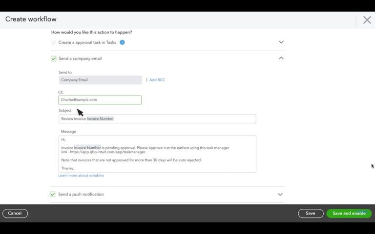 How To Enable An Approval Workflow In QuickBooks Online | Method